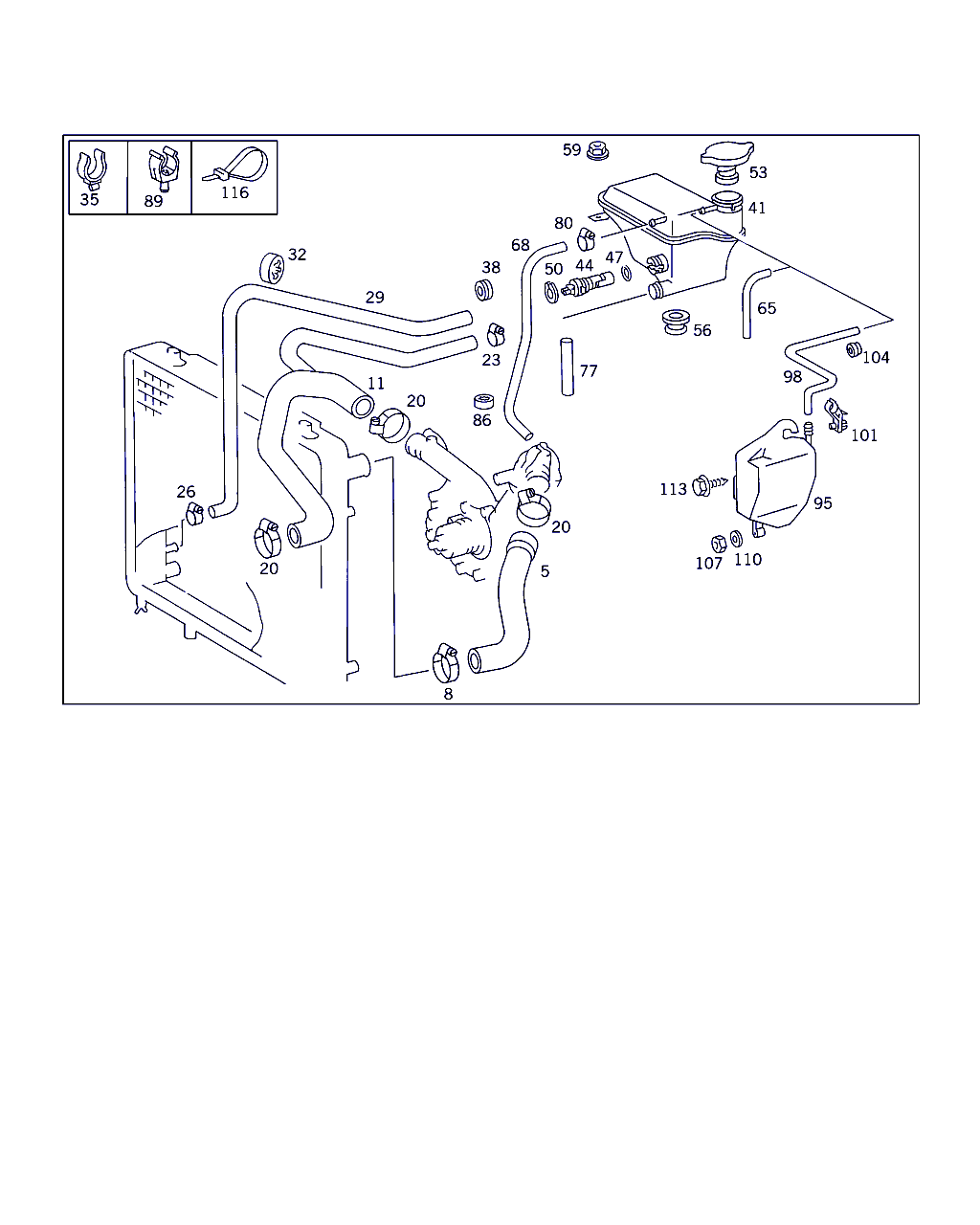 Mercedes-Benz A 124 500 01 06 - Poklopac sa zatvaračem, posuda za rashladnu tečnost www.parts5.com