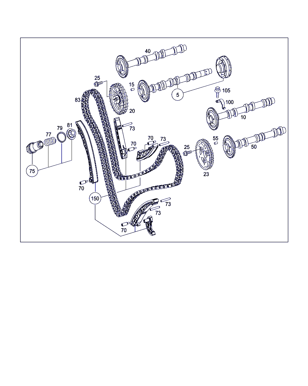 Mercedes-Benz A 642 052 17 01 - Chit lant de distributie www.parts5.com