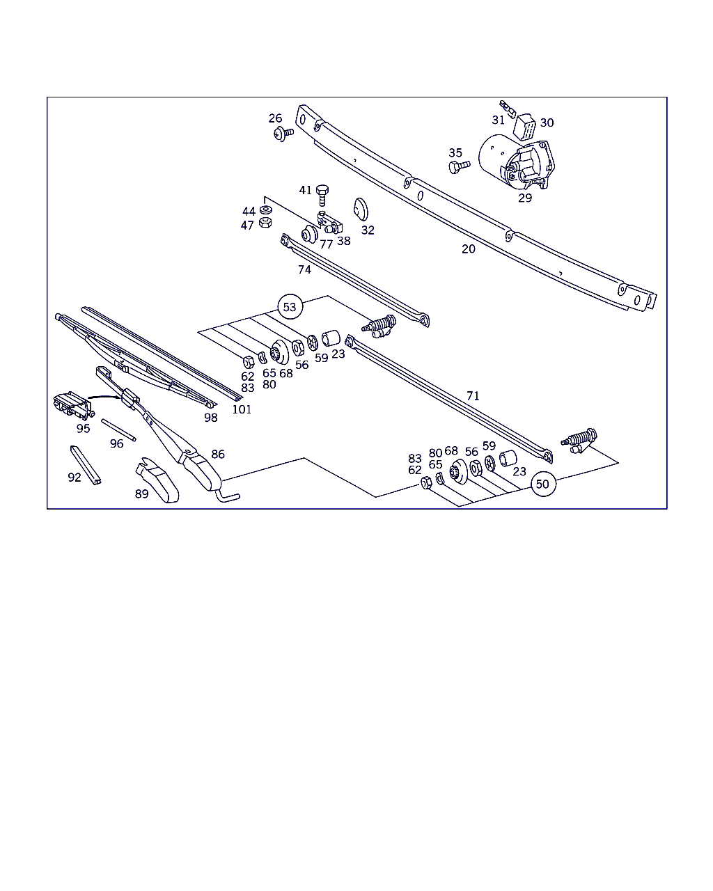 Mercedes-Benz A 001 820 27 44 - Windshield wiper system: 002 pcs. www.parts5.com