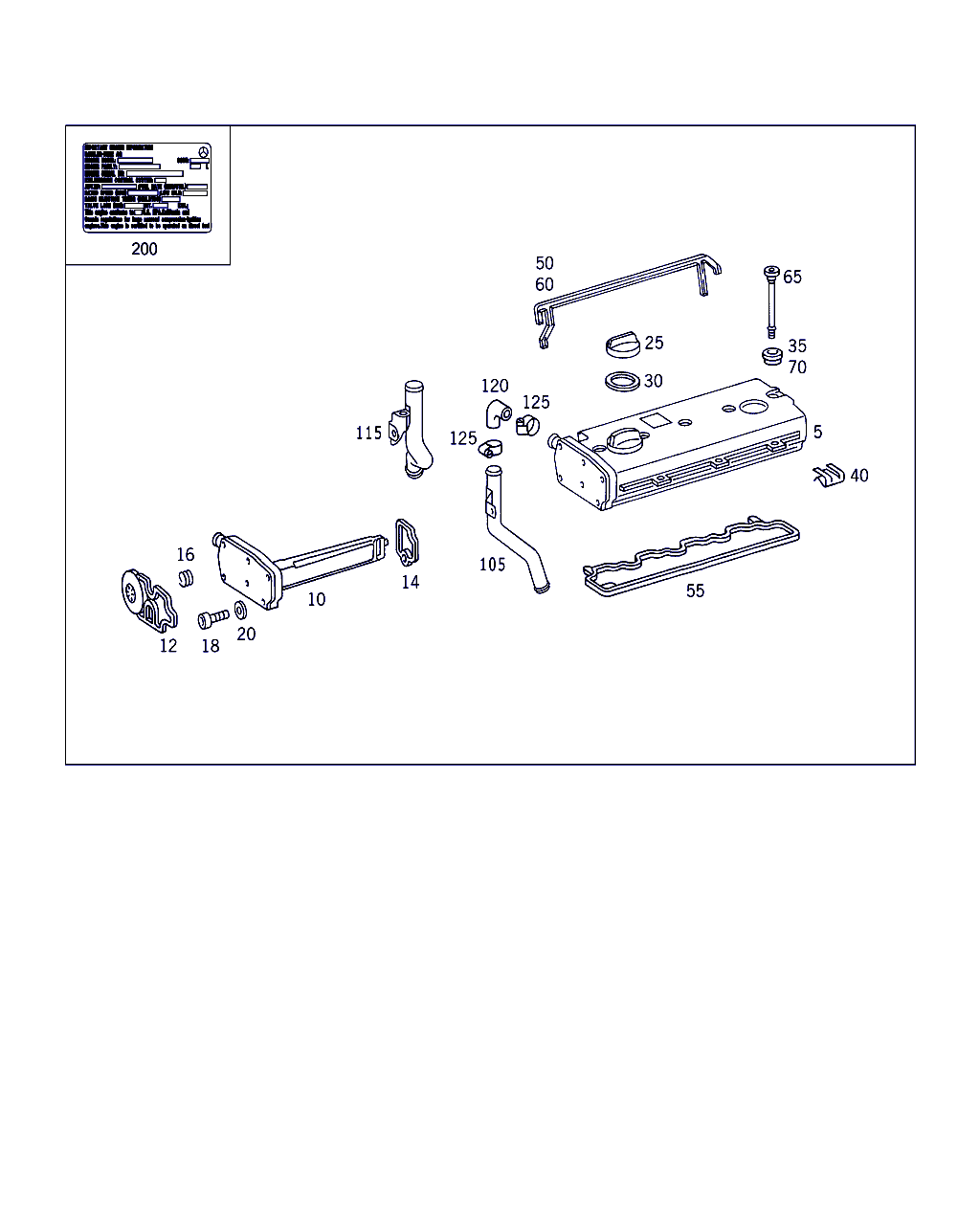 Mercedes-Benz A 000 016 04 21 - Gasket, cylinder head cover parts5.com