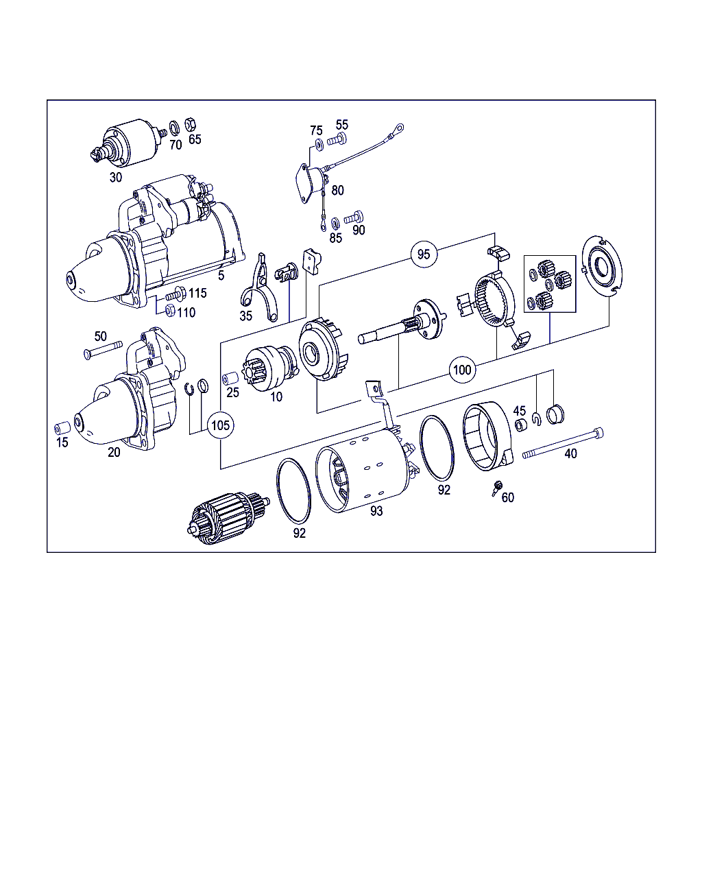 Mercedes-Benz A 000 150 09 31 - Remondikomplekt, starteri planetaarratas www.parts5.com