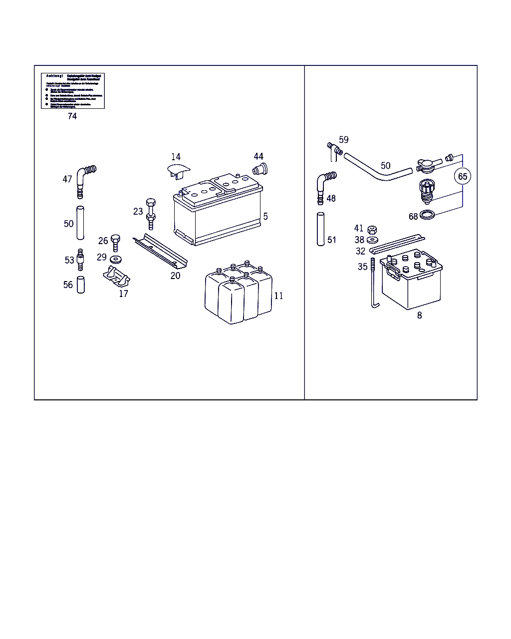 Mercedes-Benz A 004 541 29 01 - Käynnistysakku www.parts5.com