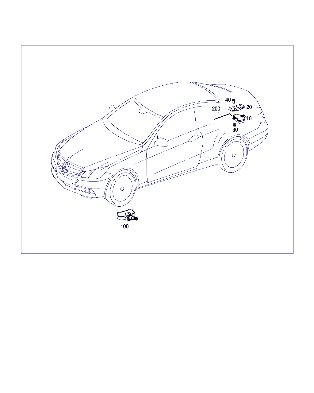 Mercedes-Benz A 003 540 02 17 - Wheel Sensor, tyre pressure control system parts5.com