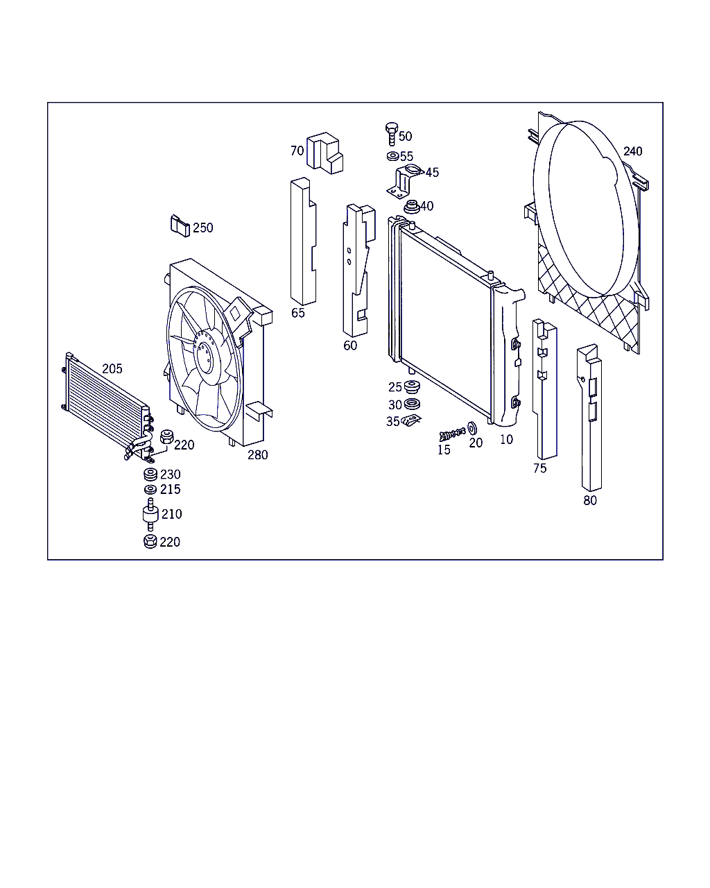 Mercedes-Benz A 463 500 02 93 - Fan, radiator www.parts5.com