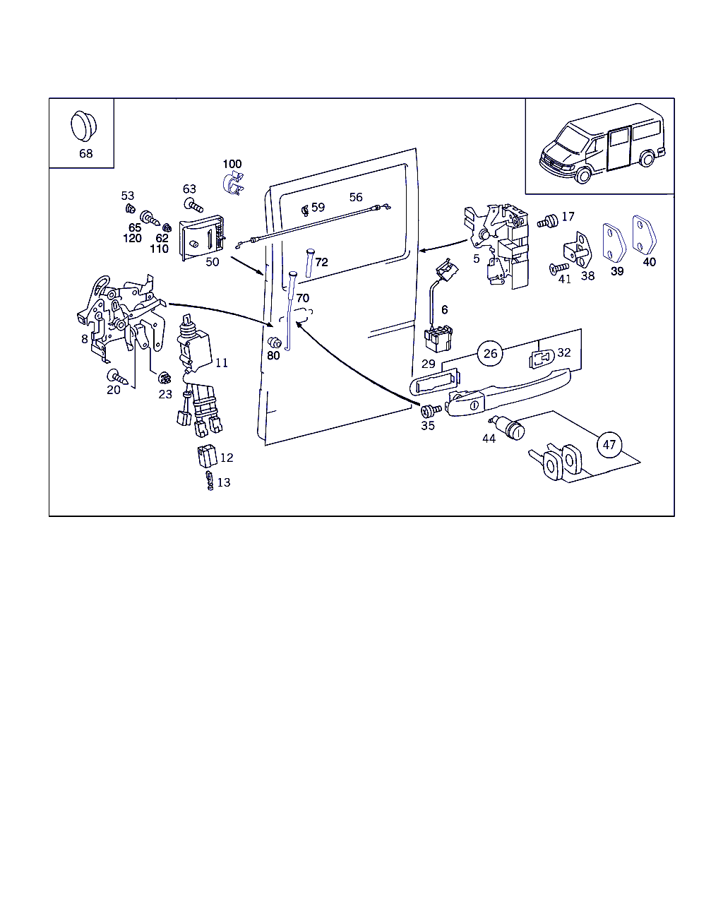 Mercedes-Benz A 001 800 25 75 - Control, actuator, central locking system www.parts5.com