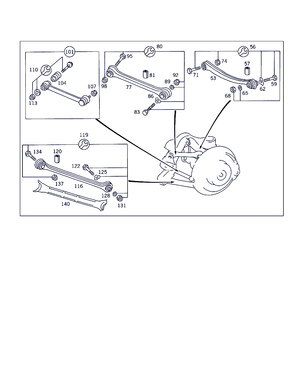 Mercedes-Benz A 210 352 00 43 - Sleeve, control arm mounting parts5.com