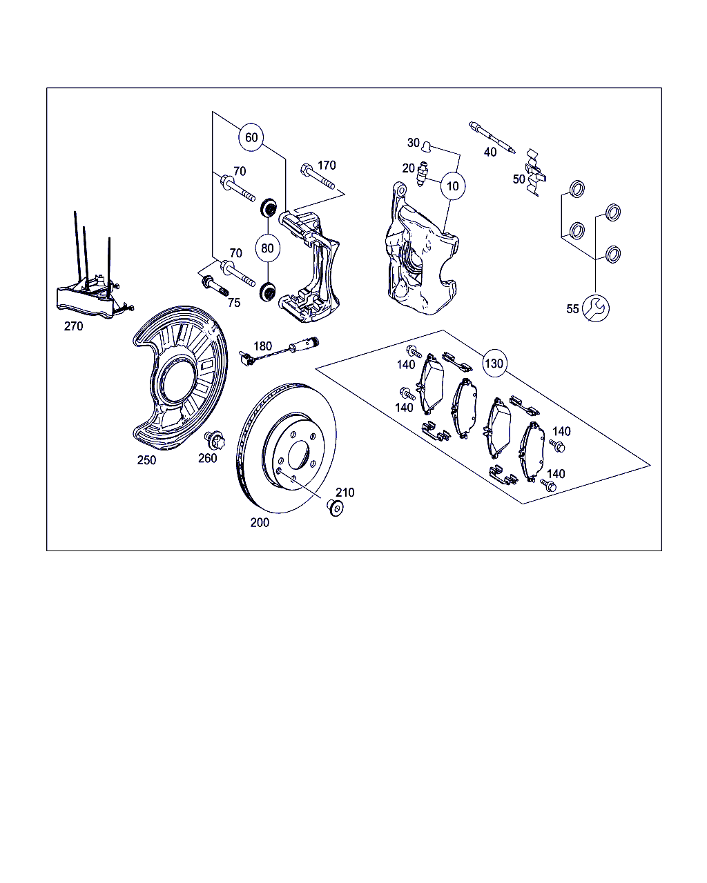 Mercedes-Benz A 000 421 59 06 - Führungshülsensatz, Bremssattel www.parts5.com