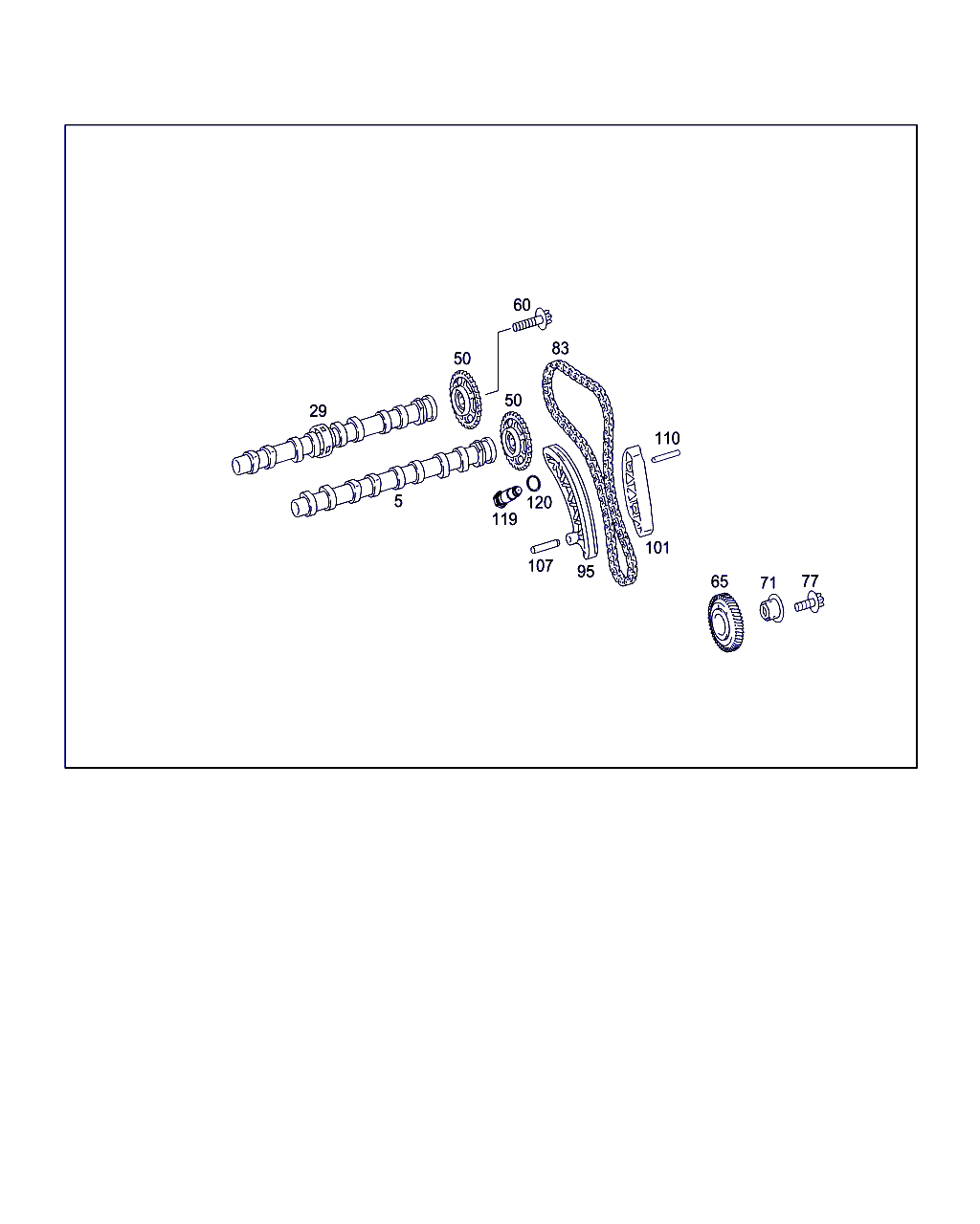 Mercedes-Benz A 651 050 03 00 - Camshaft parts5.com