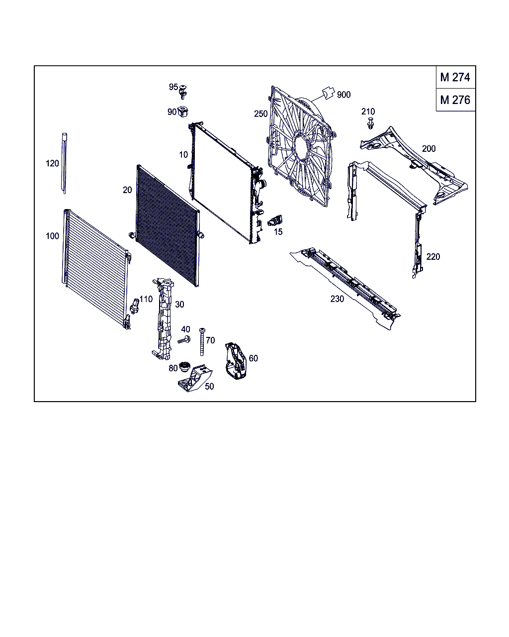 Mercedes-Benz A 099 500 04 54 - Condensator, climatizare www.parts5.com