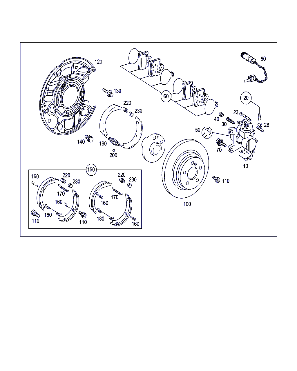 Mercedes-Benz A 003 420 28 20 - Fékbetétkészlet, tárcsafék www.parts5.com