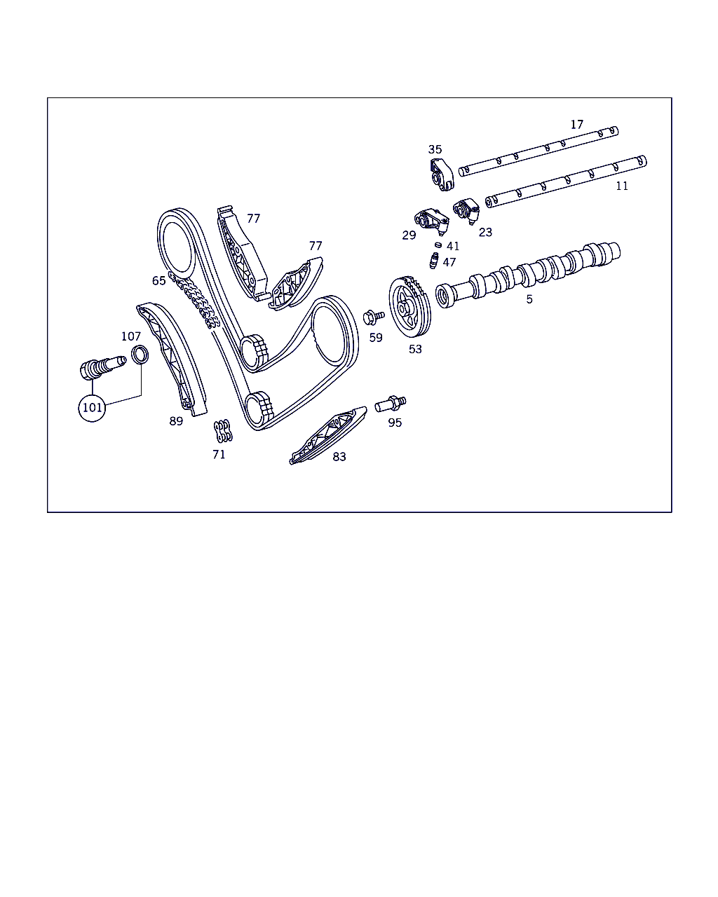 Mercedes-Benz A 000 997 22 98 - Kettenglied, Steuerkette www.parts5.com