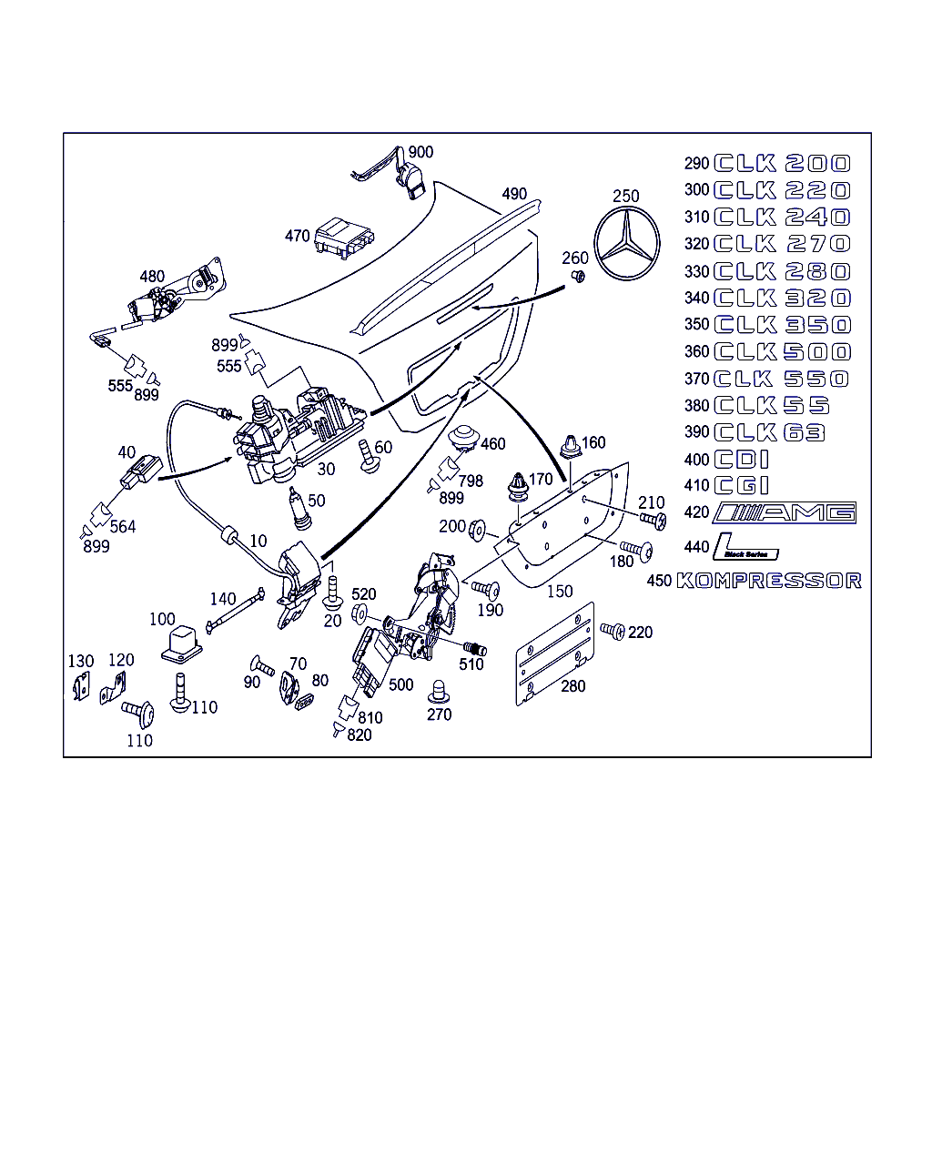 Mercedes-Benz A 002 984 44 29 - Vijak, ispušni sustav www.parts5.com