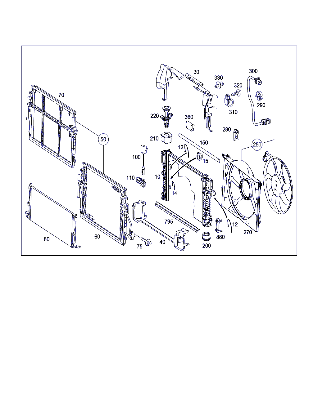 Mercedes-Benz A 211 500 18 93 - Fan, radiator www.parts5.com