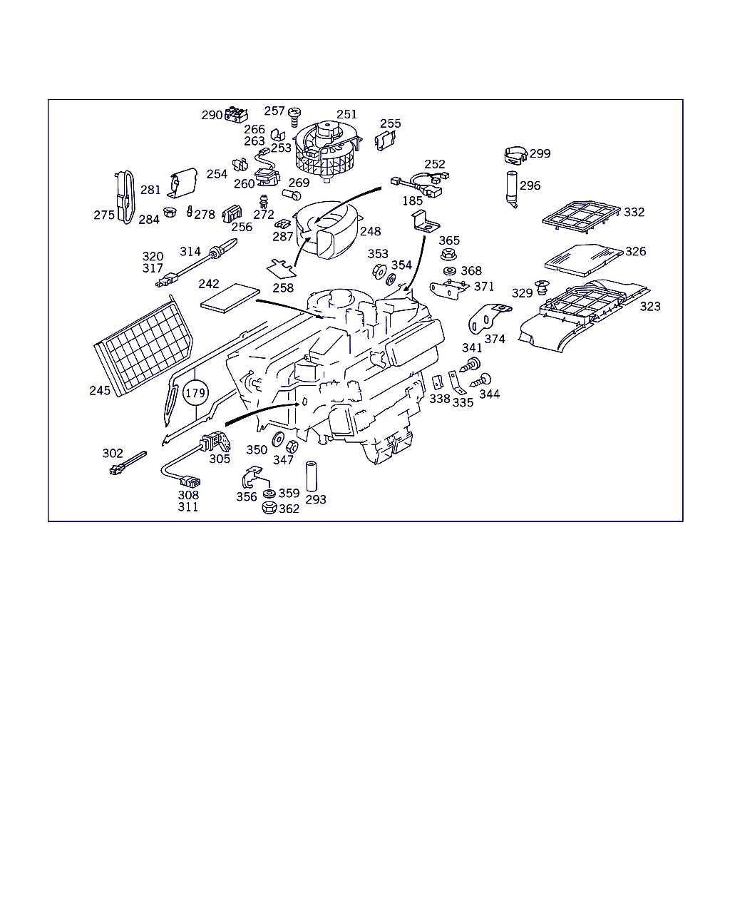 Mercedes-Benz A 140 830 12 08 - Interior Blower www.parts5.com