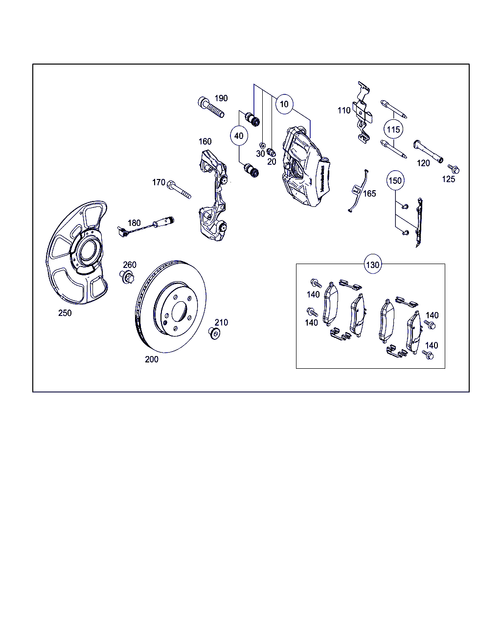 Mercedes-Benz A 204 421 35 81 - Тормозной суппорт www.parts5.com