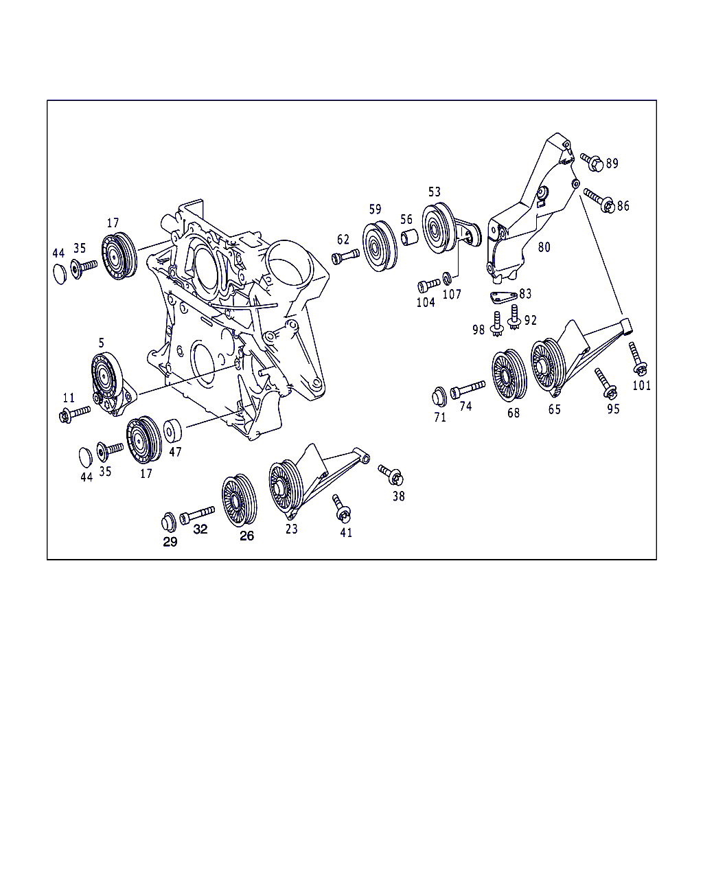 Mercedes-Benz A 611 200 02 70 - Belt Tensioner, v-ribbed belt www.parts5.com