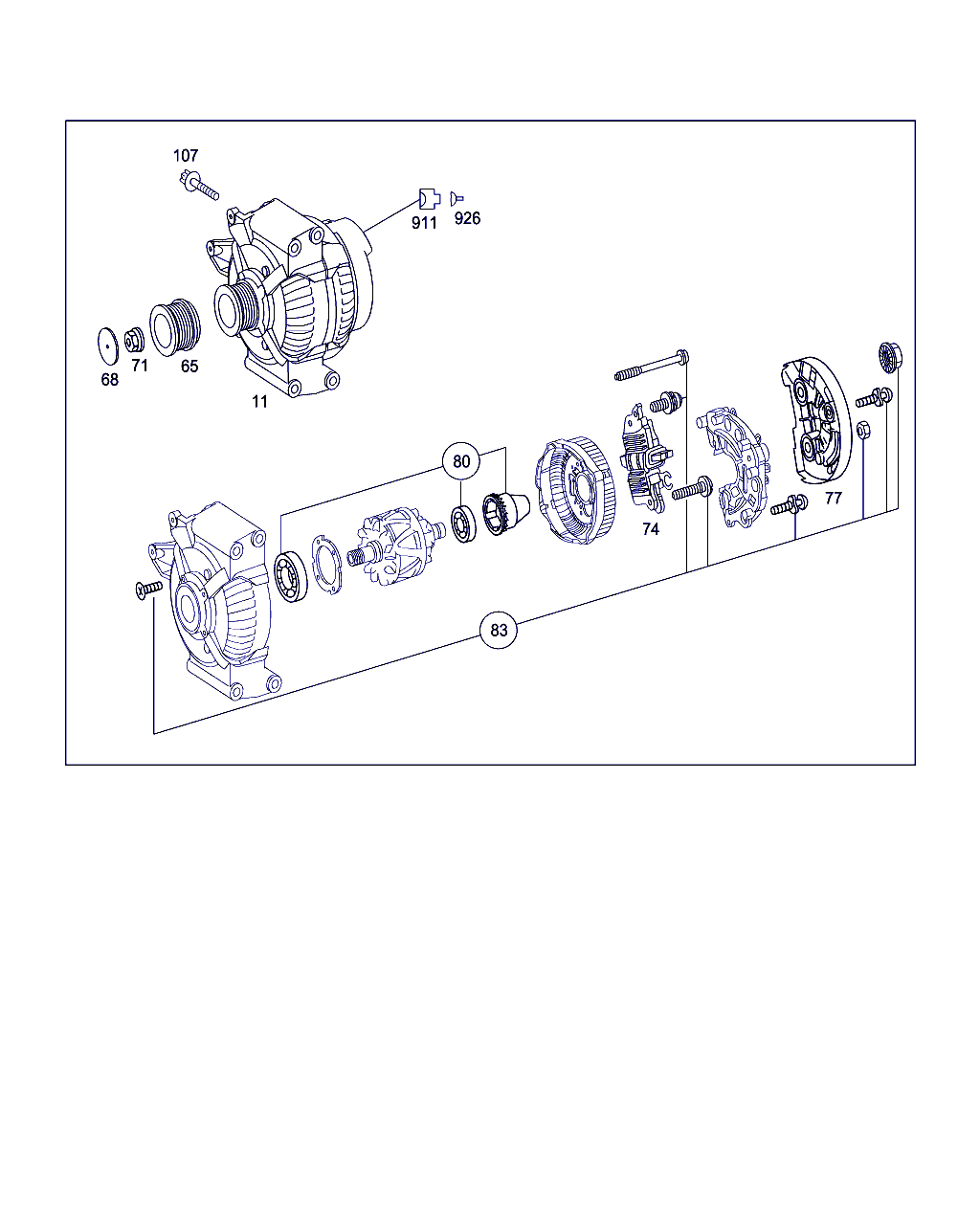 Mercedes-Benz A 646 155 00 15 - Ремъчна шайба, генератор www.parts5.com