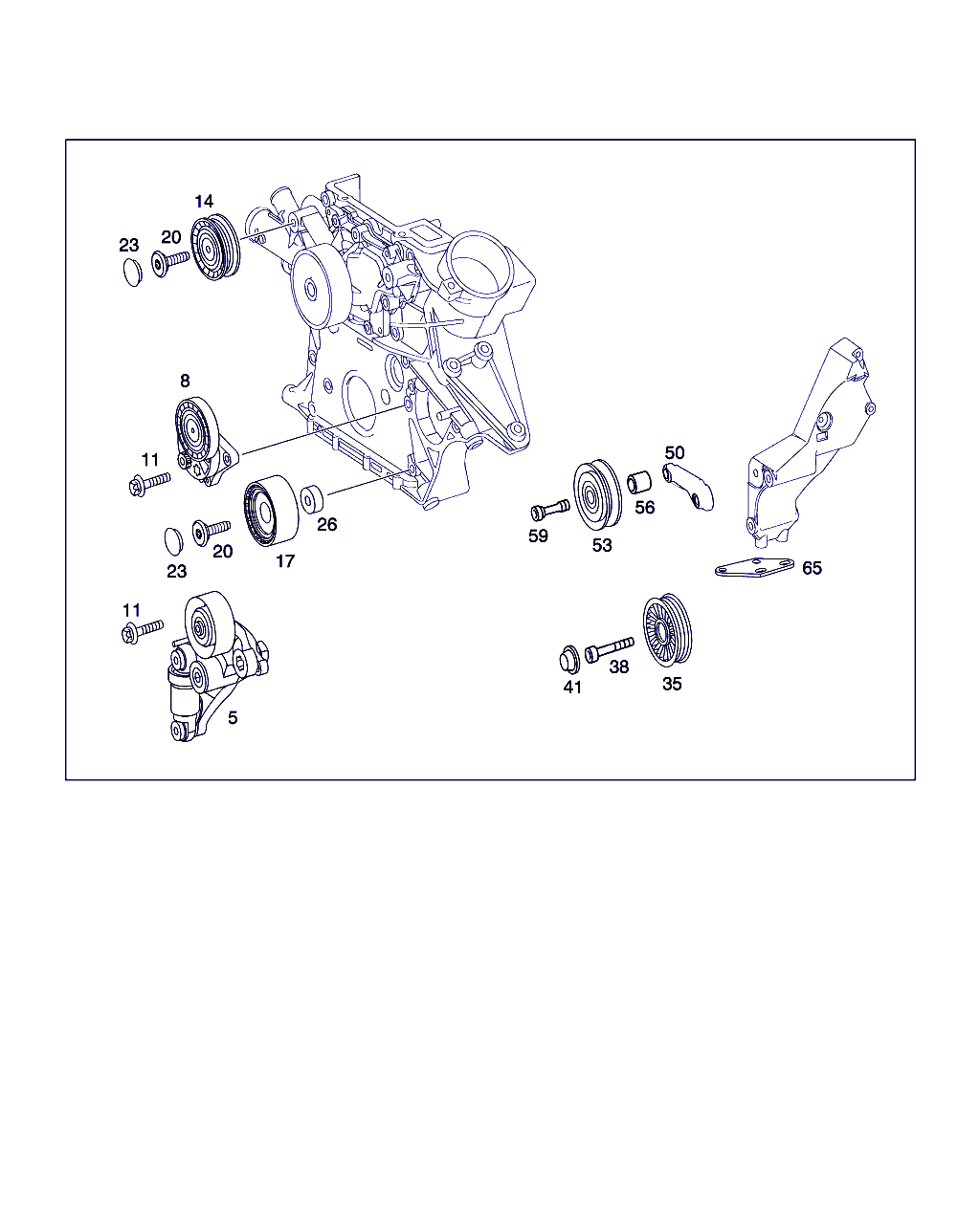 Mercedes-Benz A 611 200 05 70 - Τεντωτήρας ιμάντα, ιμάντας poly-V www.parts5.com