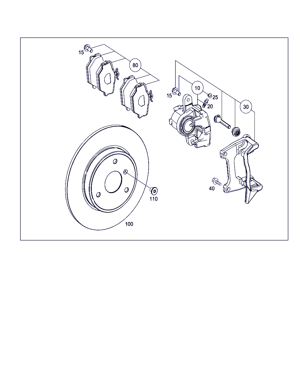 Mercedes-Benz A 451 421 02 10 - Set placute frana,frana disc www.parts5.com