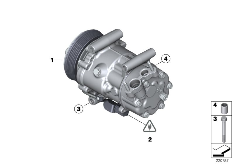 Mini 64 52 9 223 392 - Compresor, climatizare www.parts5.com