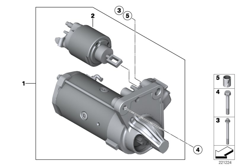 BMW 12 41 7 582 309 - Starter www.parts5.com