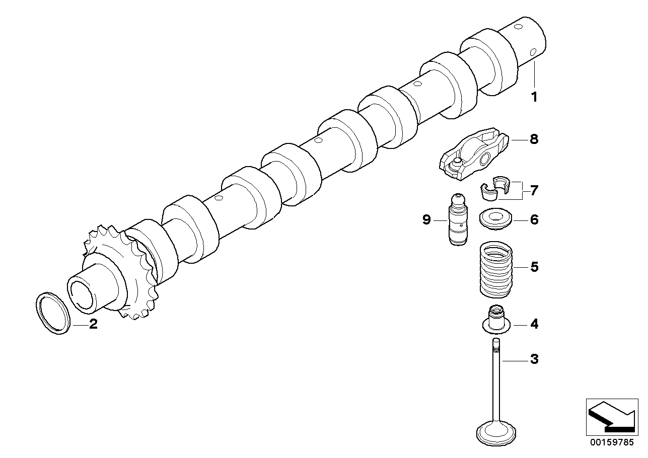 BMW 11 31 7 805 964 - Shaft Seal, camshaft parts5.com