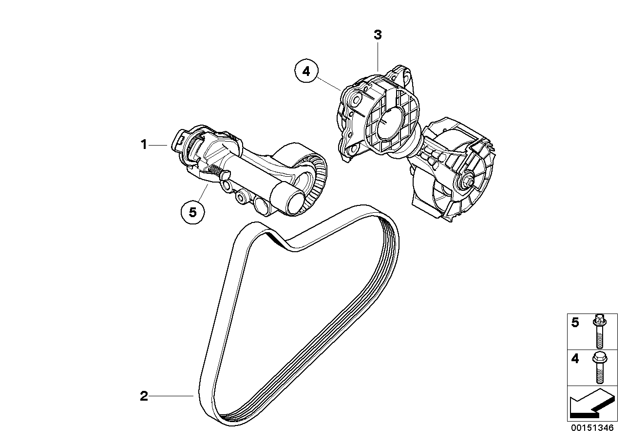 BMW 11 28 7 571 015 - Belt Tensioner, v-ribbed belt www.parts5.com