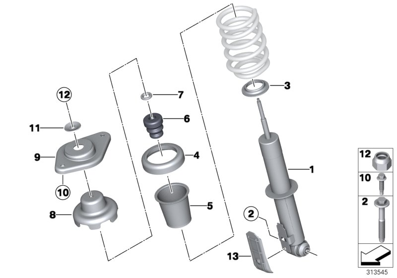 Mini 33 52 6 853 965 - Amortyzator www.parts5.com