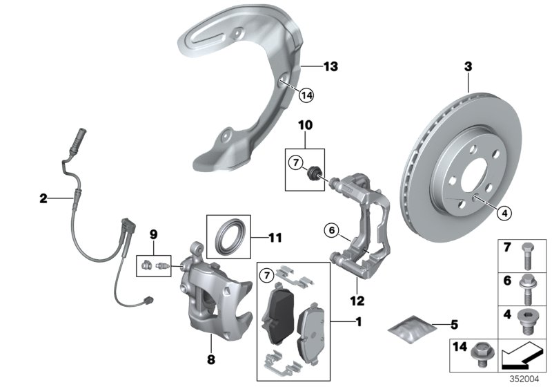 BMW 34116860261 - Etrier frana www.parts5.com