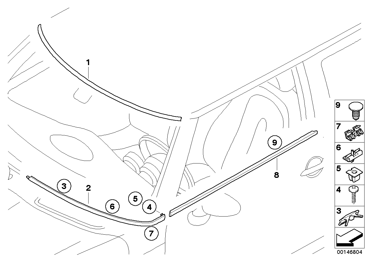 BMW 51317111933 - Retaining Clip, windows www.parts5.com