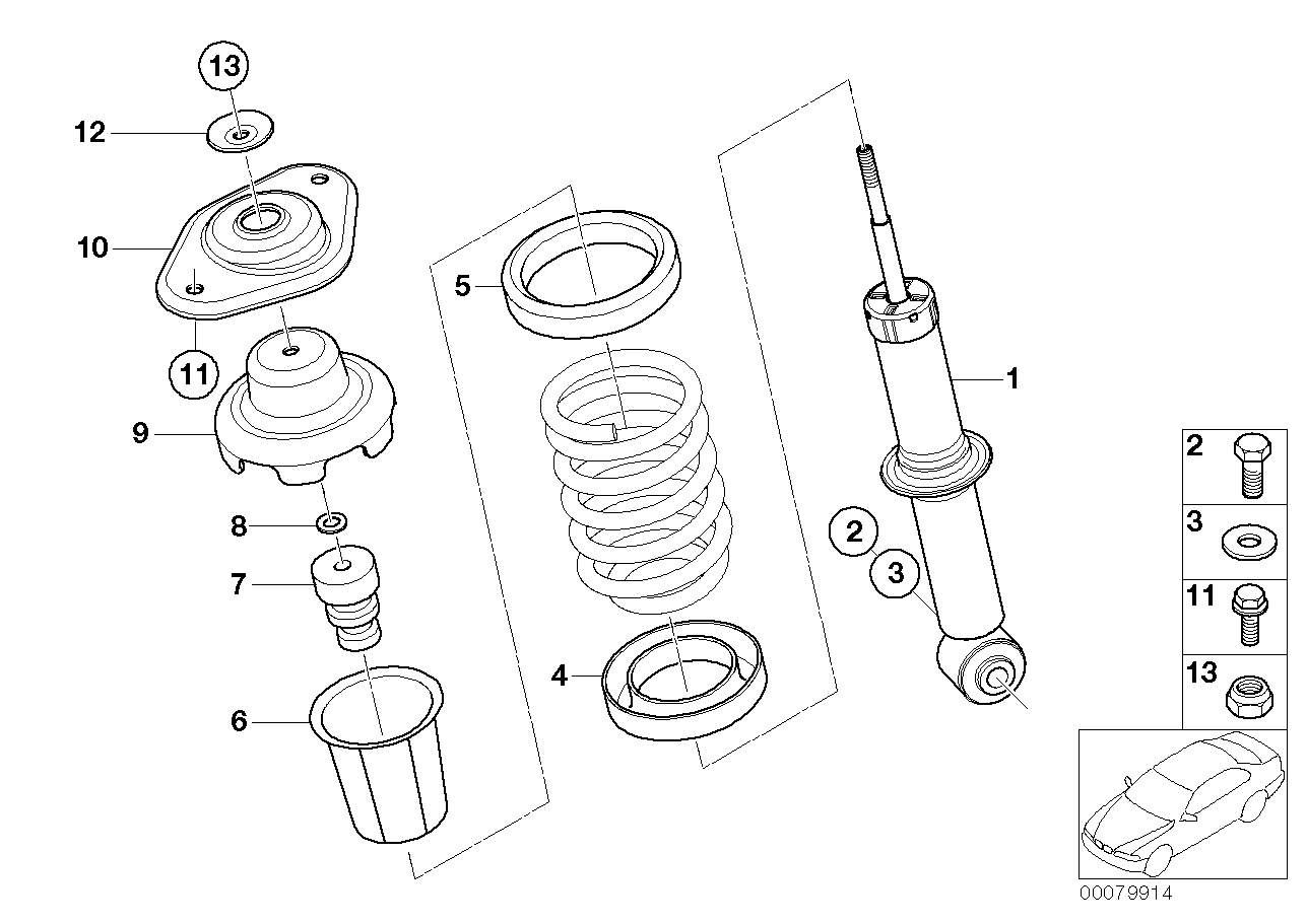 BMW 33 50 6 764 913 - Αμορτισέρ www.parts5.com