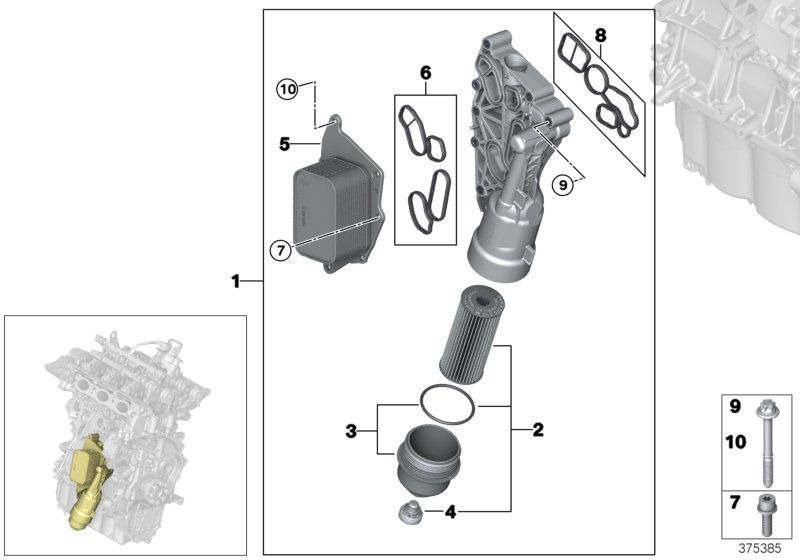 BMW 11428575907 - Filtru ulei www.parts5.com