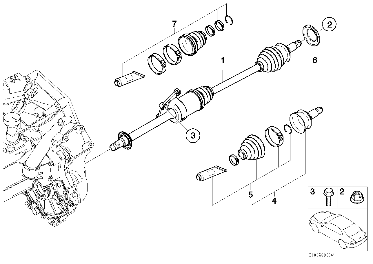 Mini 31607518258 - Пыльник, приводной вал www.parts5.com