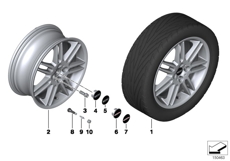 BMW 36 13 6 774 896 - Surub roata www.parts5.com