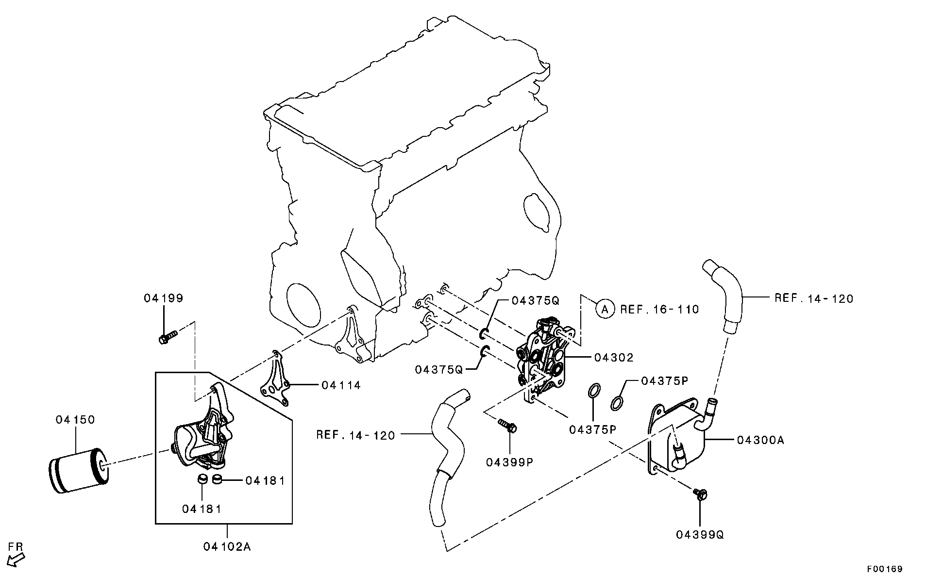 Mitsubishi 1230A184 - Маслен филтър www.parts5.com