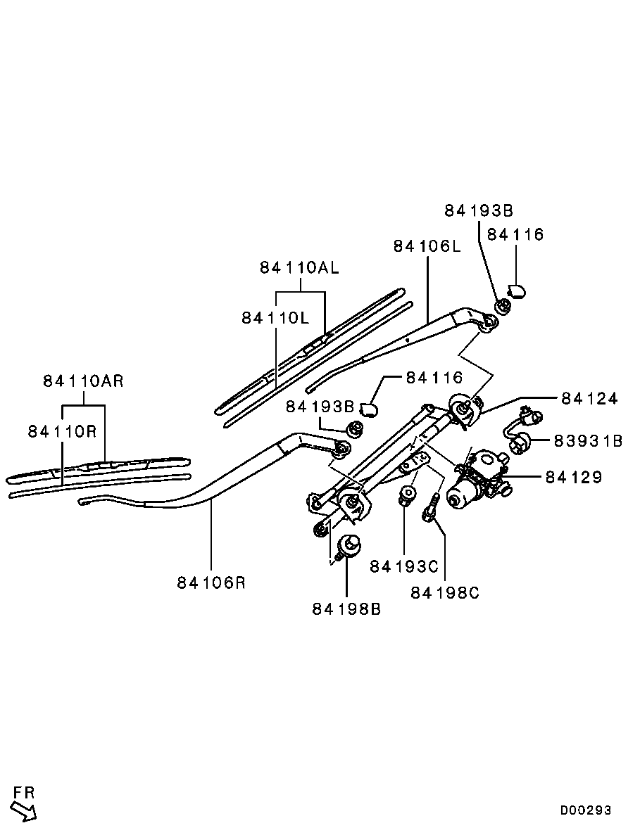 Mitsubishi 8250B026 - Silecek süpürgesi www.parts5.com