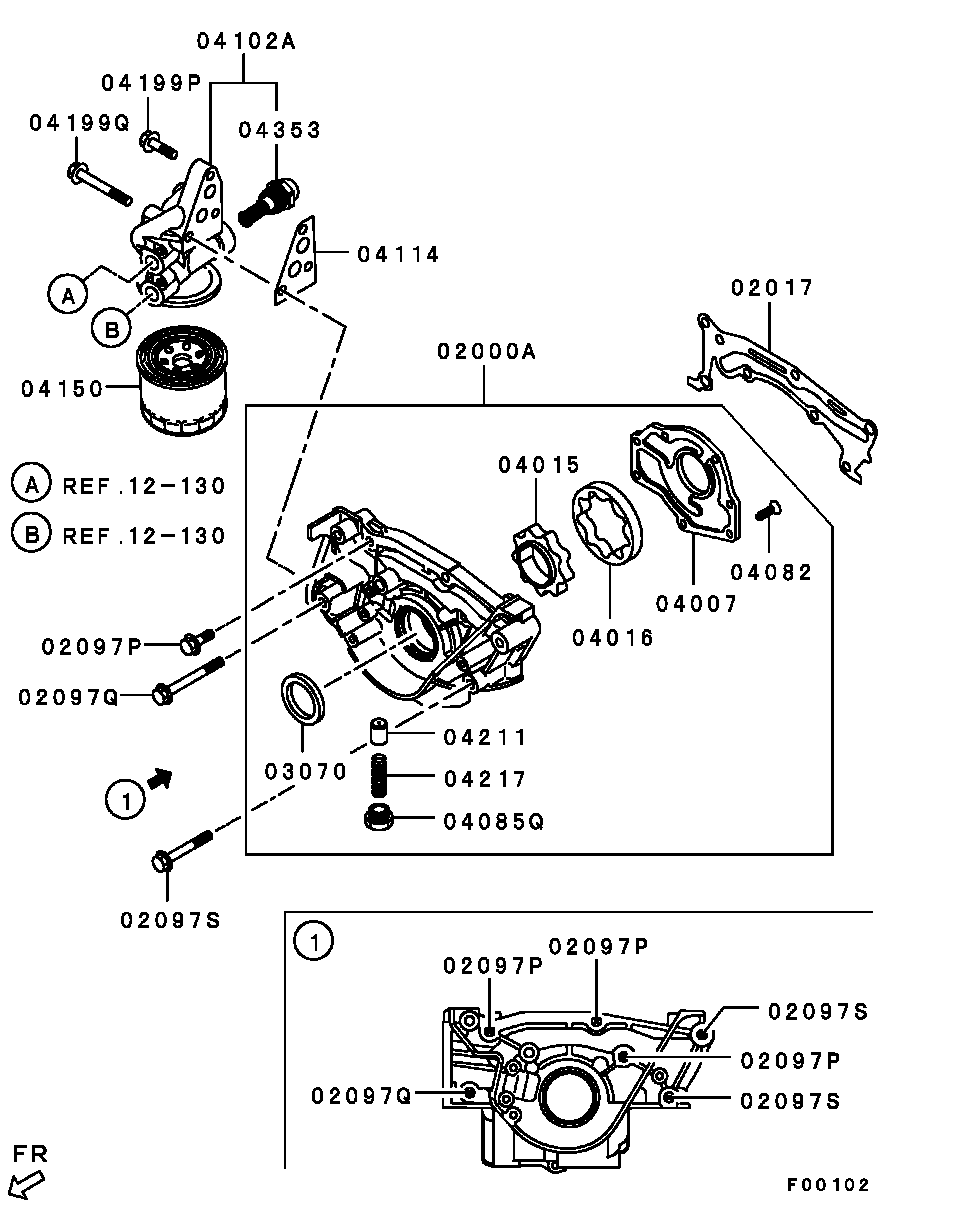 Mitsubishi MD35 2626 - Olajszűrő www.parts5.com