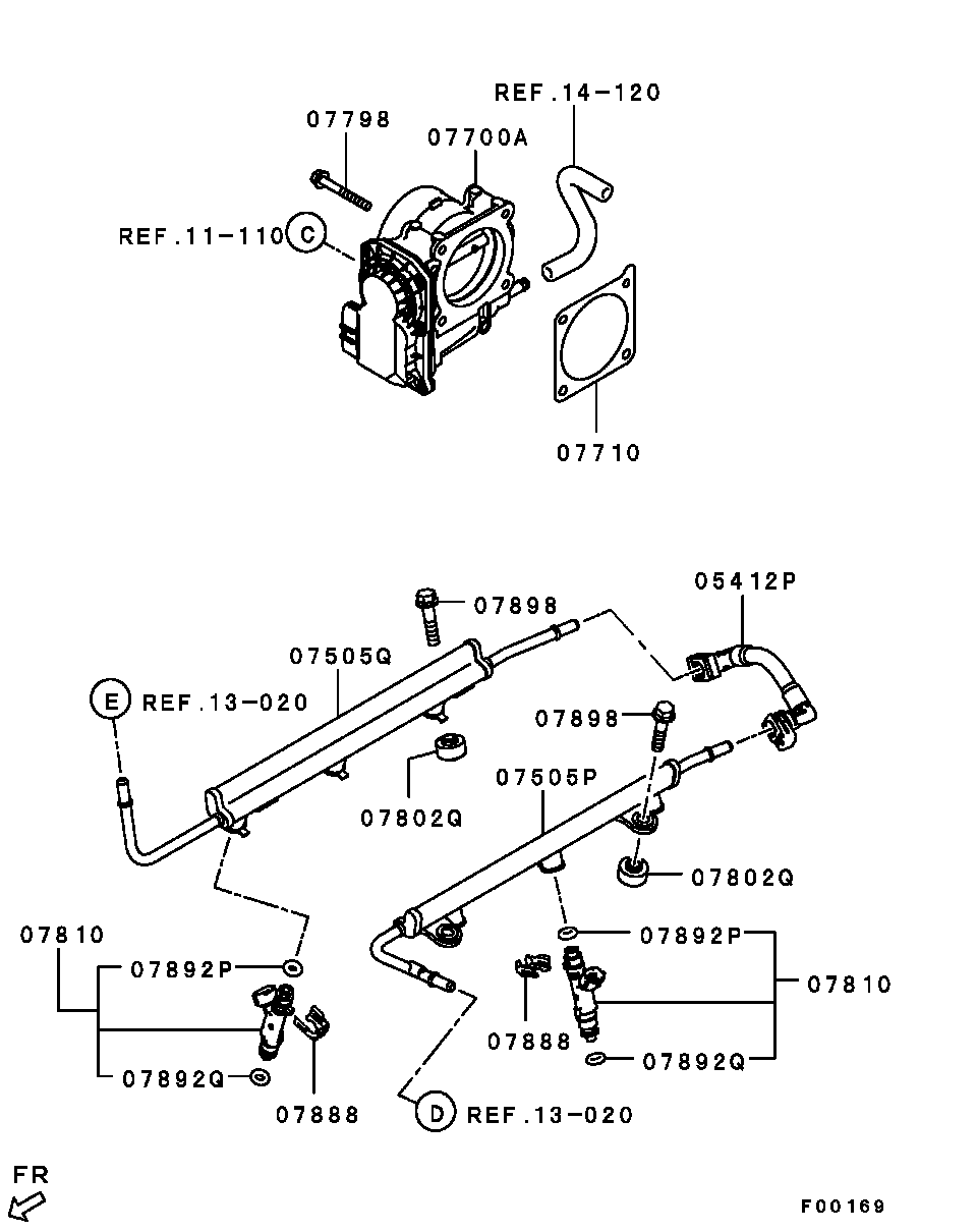 Mitsubishi 1465A116 - Rõngastihend,sissepritseklapp www.parts5.com