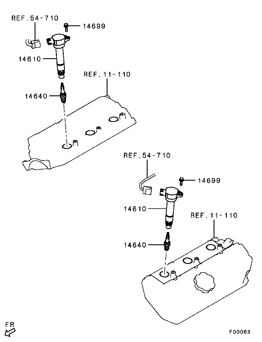 Mitsubishi 1822 A002 - Gyújtógyertya www.parts5.com