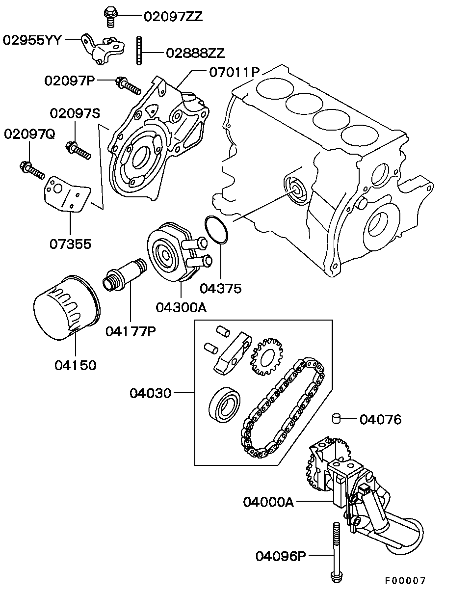 Mitsubishi M851139 - Маслен филтър www.parts5.com