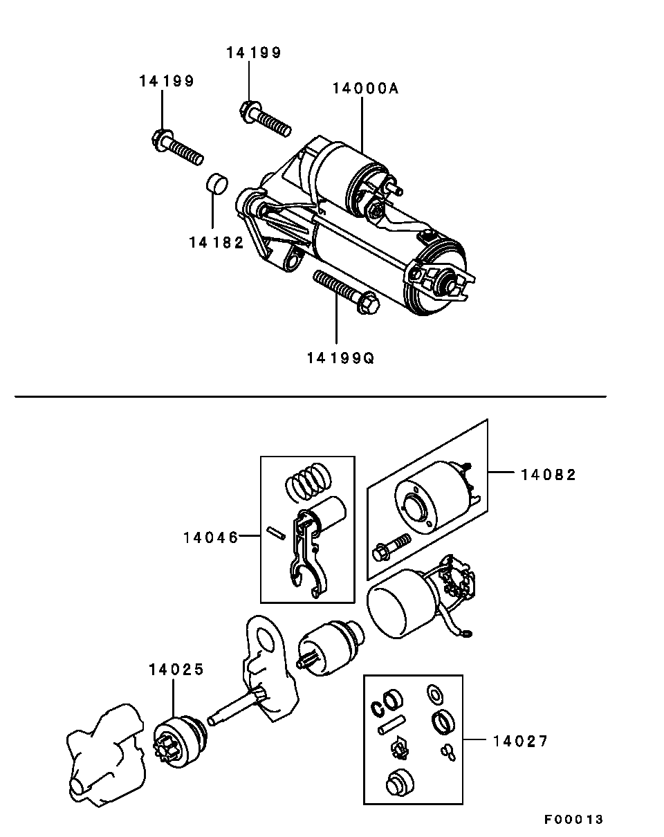 Mitsubishi 1810A048 - Стартер www.parts5.com