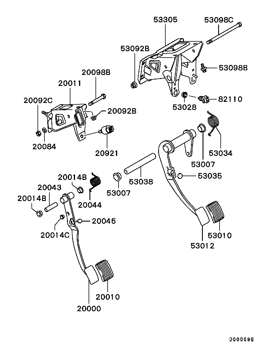 Mitsubishi MB596608 - Brake Light Switch parts5.com