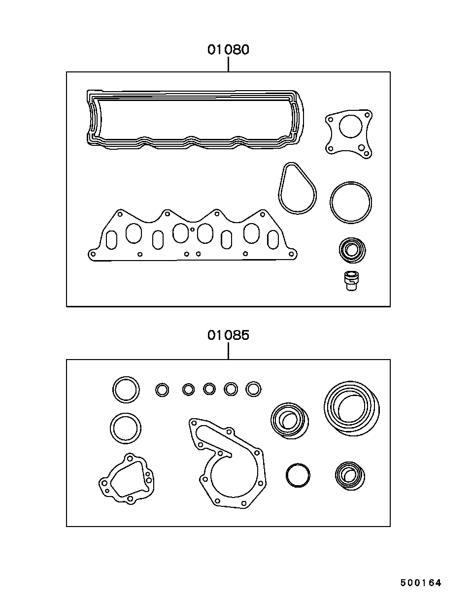 Mitsubishi M889379 - Комплект гарнитури, цилиндрова глава www.parts5.com