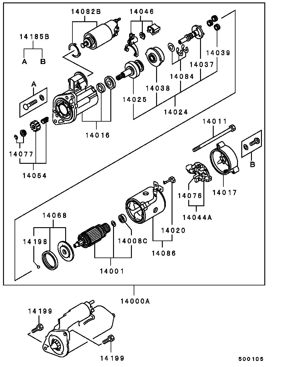 Mitsubishi ME 201650 - Startér www.parts5.com