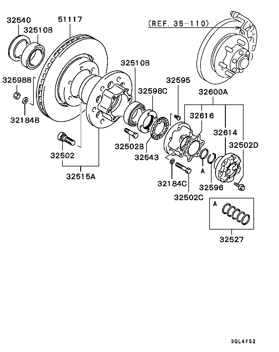 Mitsubishi MB30 1509 - Wheel Stud www.parts5.com