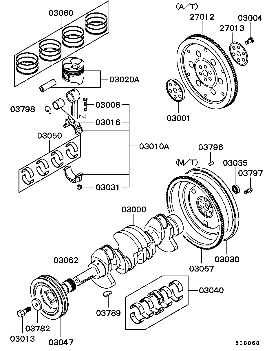 Mitsubishi MD002613 - Pilot Bearing, clutch parts5.com