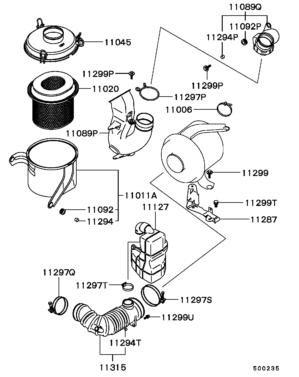 Proton MD620610 - Filtr powietrza www.parts5.com