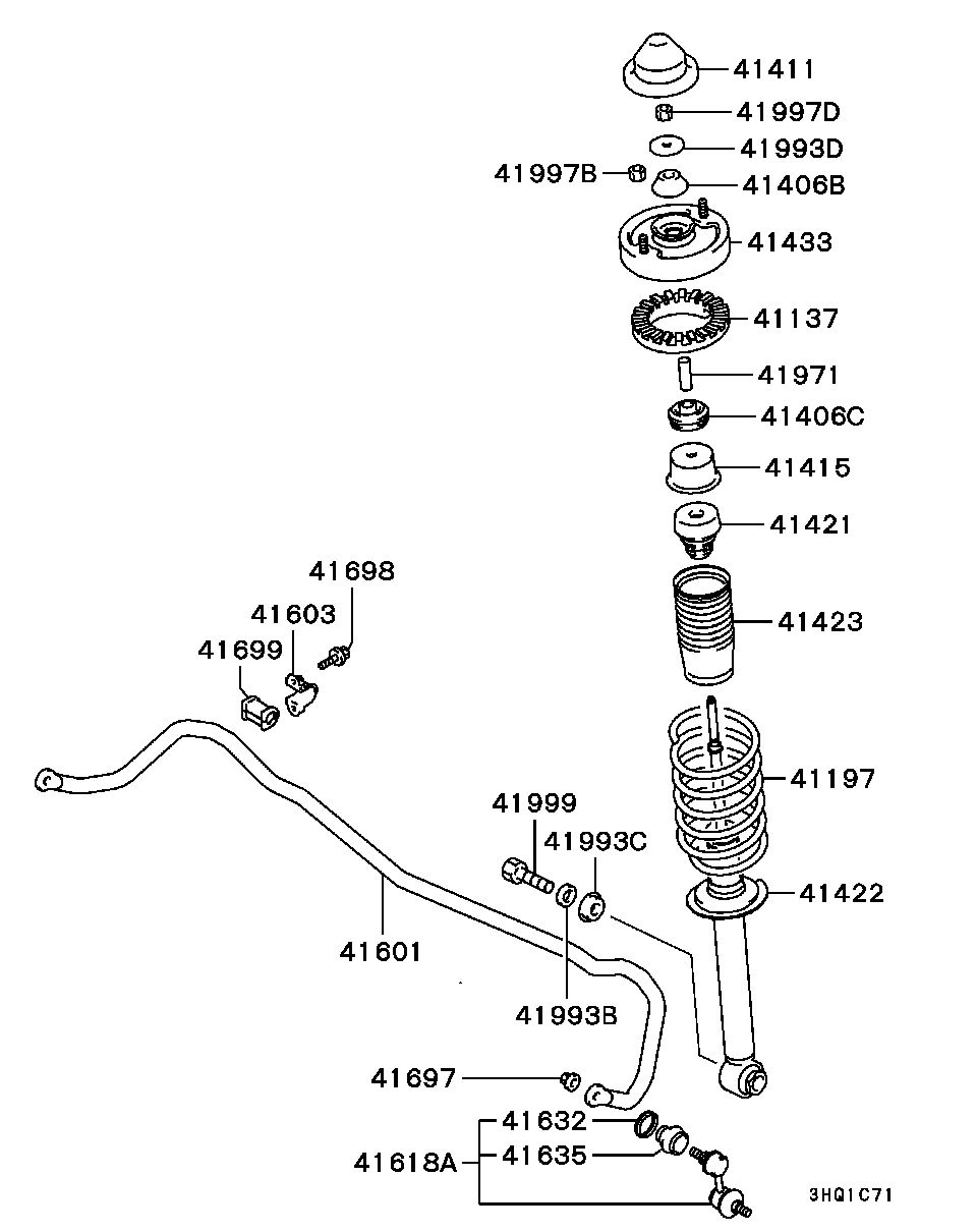 Hyundai MR131732 - Тяга / стойка, стабилизатор www.parts5.com