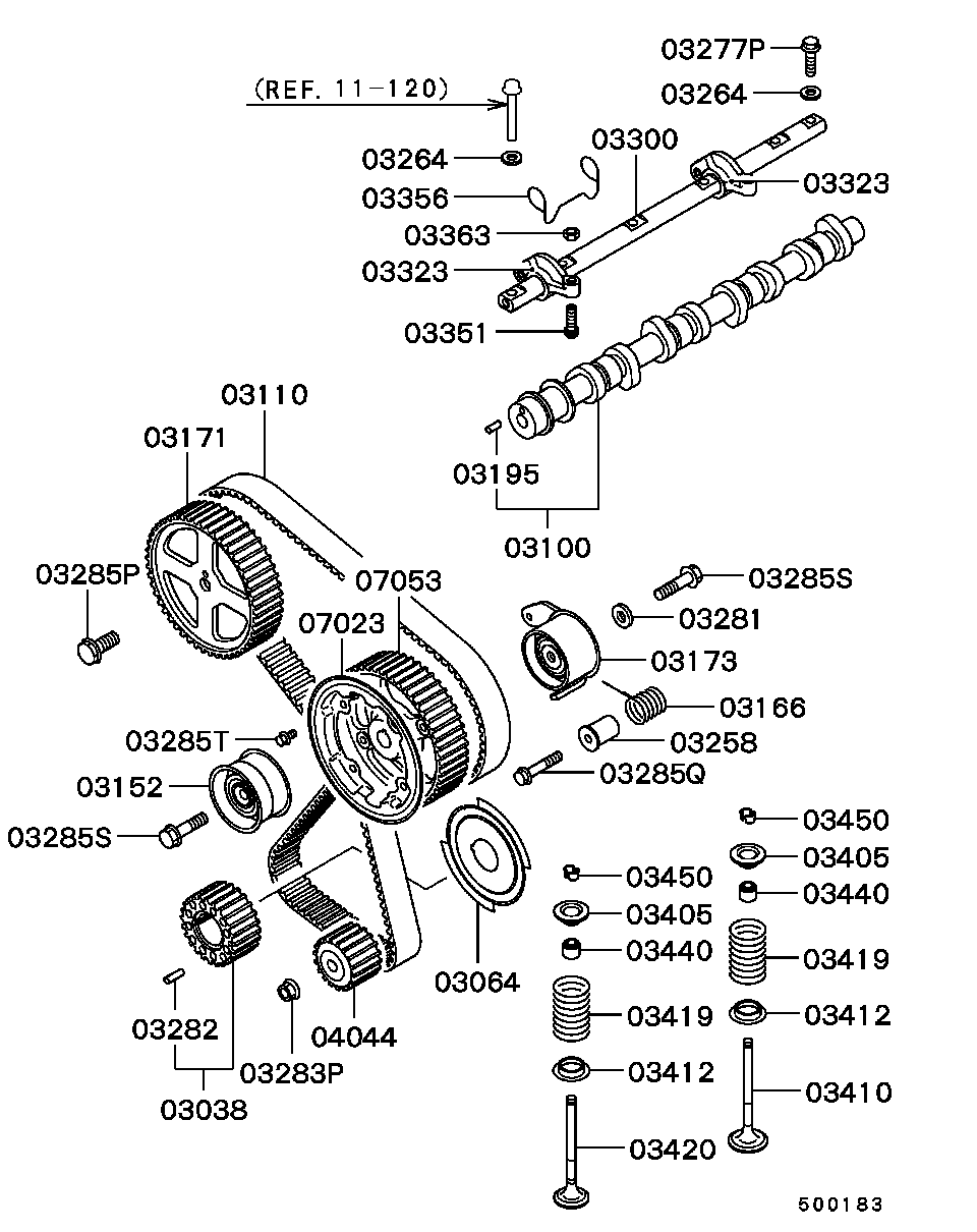 Mitsubishi MD192319 - Triger kayışı www.parts5.com