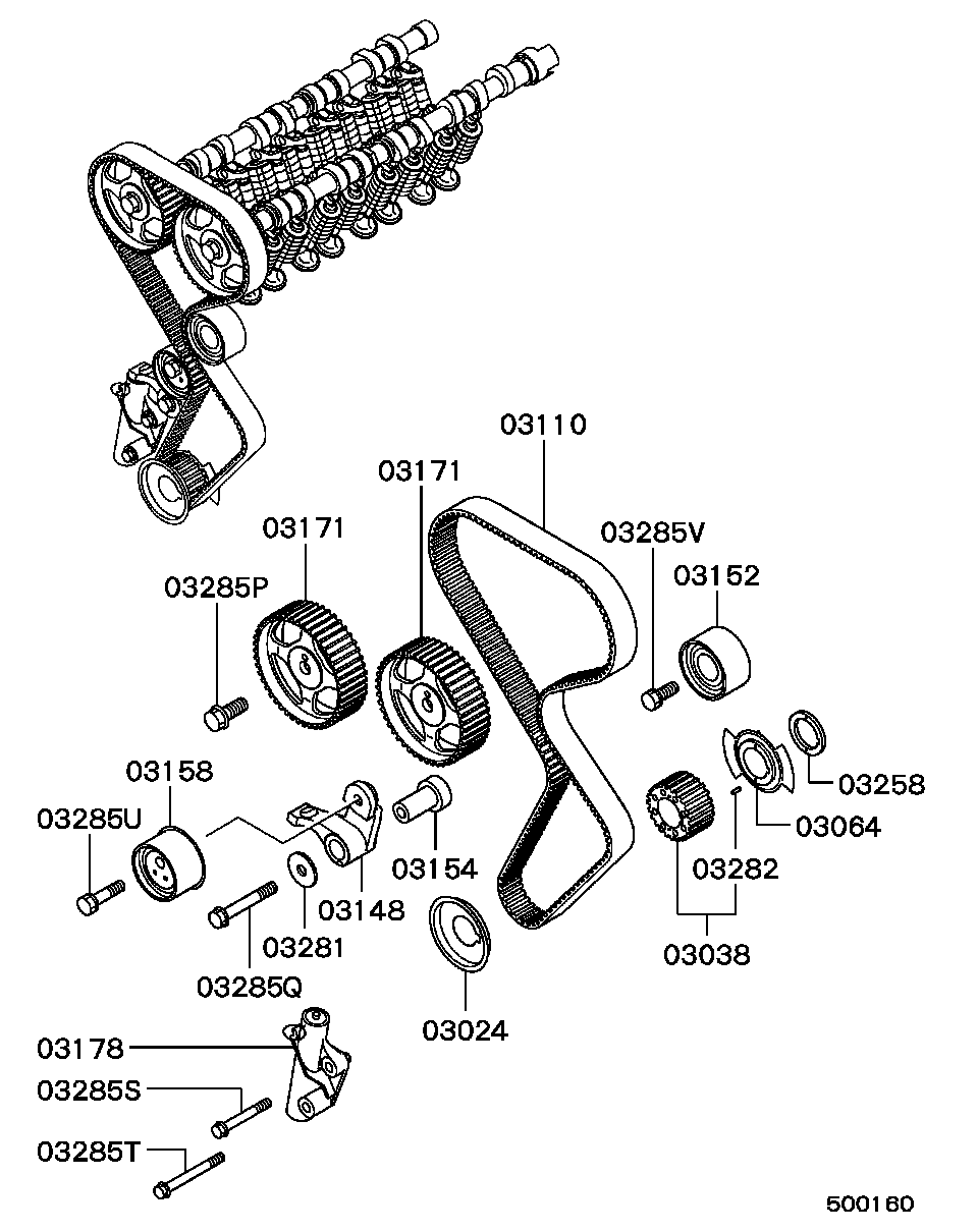 Chrysler MD169592 - Pingutusrull,Hammasrihm www.parts5.com